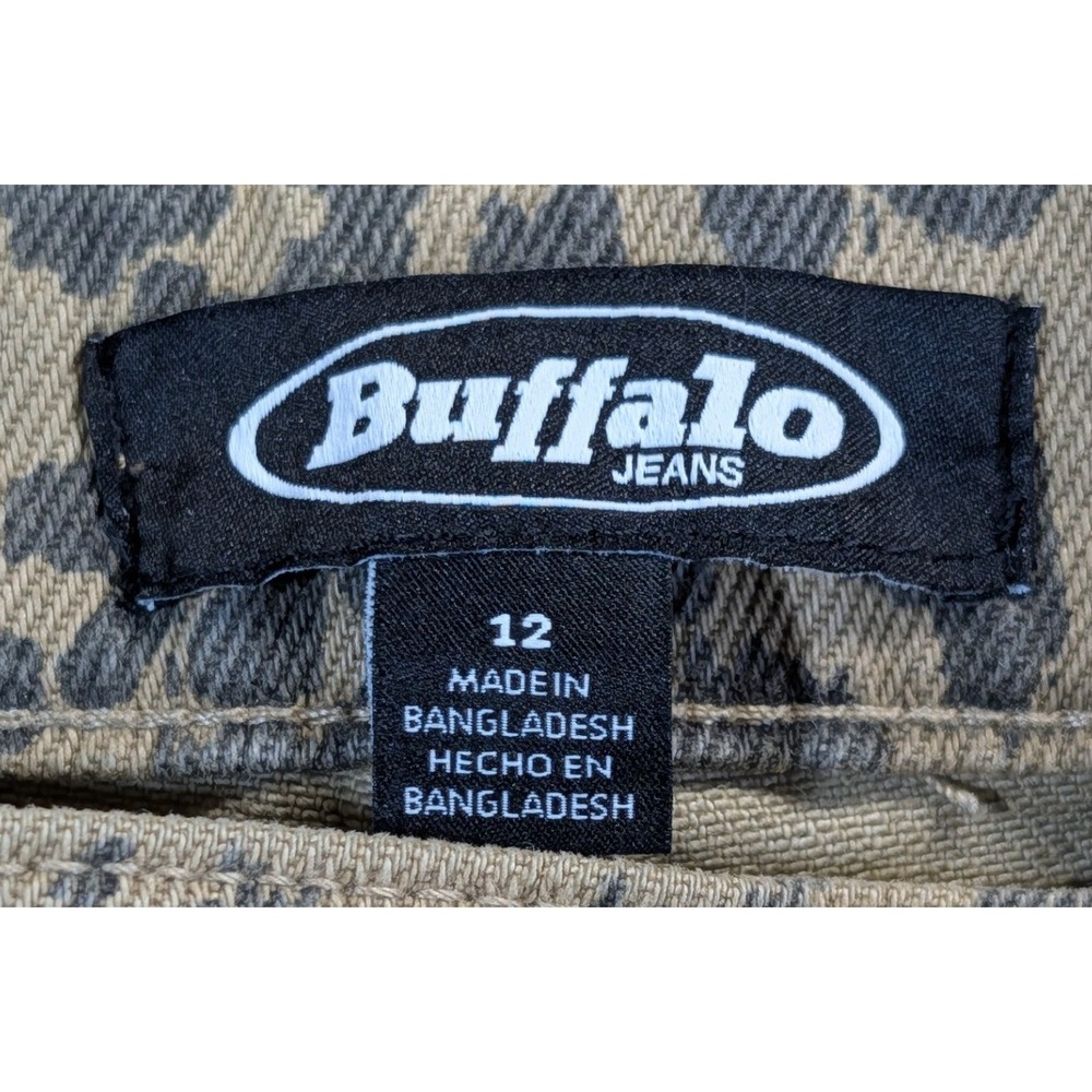 Buffalo Jeans Womens 12 Barrel Leg Leopard Print Tan Brown Animal Print NWT - Picture 3 of 11
